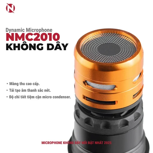 Mic Không Dây Nmc-2010 (Tặng Khóa Học)